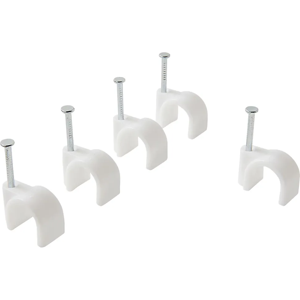 100 colliers de serrage en nylon Diall ø 10 à 11 mm blanc