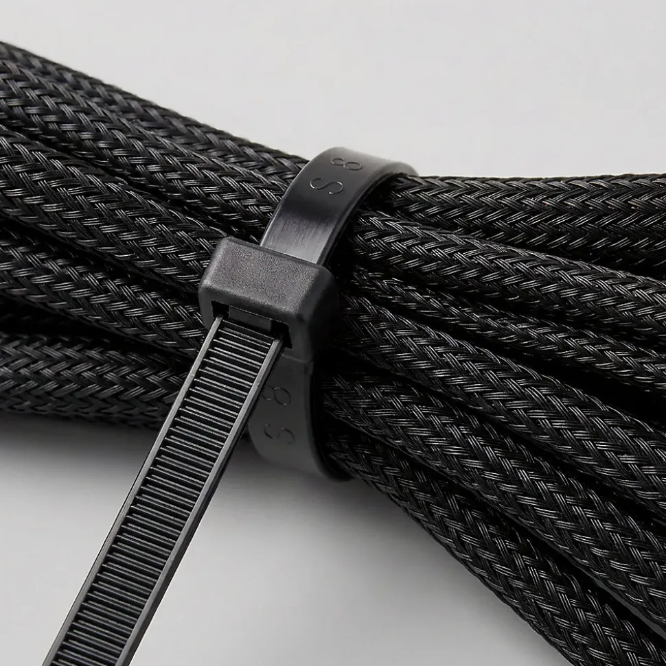 50 colliers de serrage en nylon Diall 7,5 x 400 mm Noir