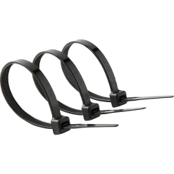 25 colliers de serrage en nylon Diall 6 x 175 mm noir