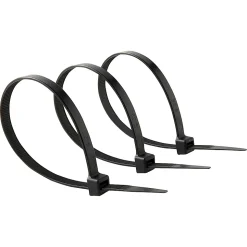 100 colliers de serrage en nylon Diall 9 x 300 mm noir
