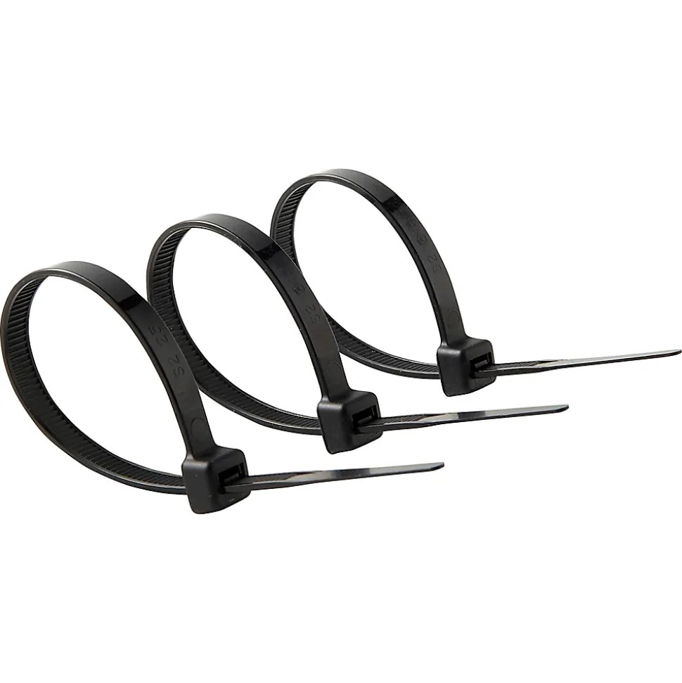 100 colliers de serrage en nylon Diall 6 x 175 mm noir