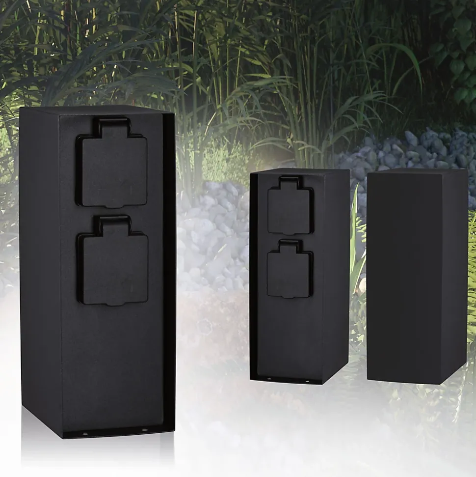 Colonne de prises Rio Double IP44 Anthracite