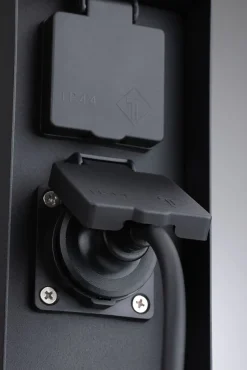 Colonne de prises Rio Interrupteur crépusculaire IP44 Anthracite