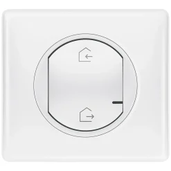 Commande générale sans fil Départ/Arrivée pour installation connectée Céliane with Netatmo blanc