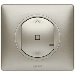 Commande sans fil pour interrupteur filaire de volet roulant connecté Céliane with Netatmo titane