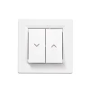 Commande volet roulant 2 boutons complet Schneider Electric Asfora blanc