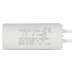 Condensateur ALLOTECH MECO 2,5 µF universel (CMI4 254) fond plat et cosses pour moteur de store et électroménager