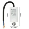Condensateur de démarrage pour moteurs électriques, 450V, capacité : 2 microfarad, avec câble de 15cm