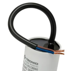 Condensateur de démarrage pour moteurs électriques, 450V, capacité : 1,5 microfarad, avec câble de 15cm