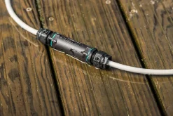 Connecteur droit tube 3 pôles IP68 Diall noir