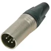 Connecteur XLR 4 points mâle nickel NEUTRIK