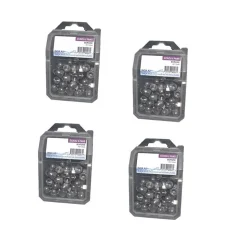4 Coques de 25 Ecrous Borgnes M12 mm - DIN 1587 - Inox A2 - D-Work