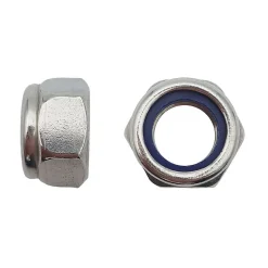4 Coques de 50 Ecrous Freins Indésserrables M6 mm - DIN 985 - Inox A2 - D-Work