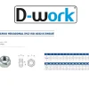 4 Coques de 25 Ecrous Hexagonaux HU M14 mm - 4032 - 8 - Zingué blanc - D-Work