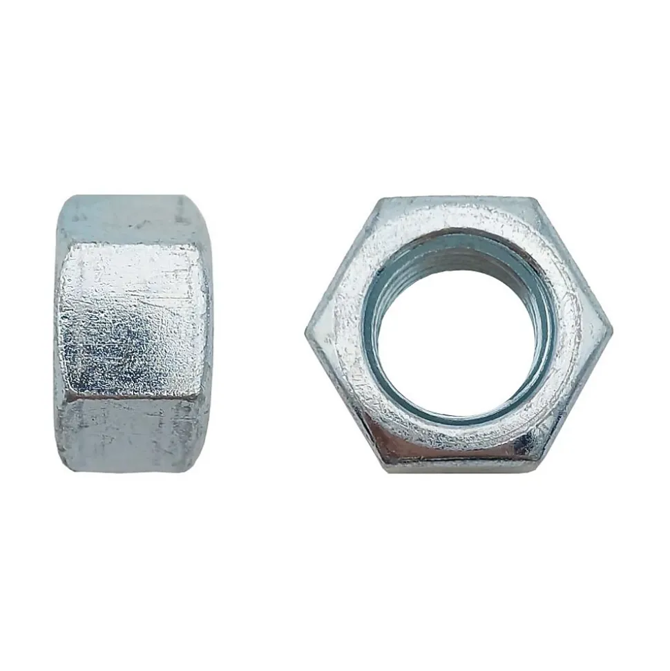 4 Coques de 50 Ecrous Hexagonaux HU M8 mm - 4032 - 8 - Zingué blanc - D-Work