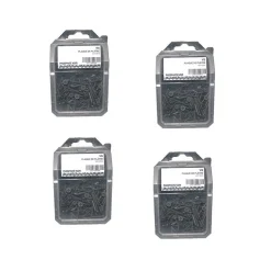 4 Coques de 100 Vis Plaque de Plâtre Tête Trompette Phillips 3.5 x 25 mm - Phosphaté Noir - D-Work