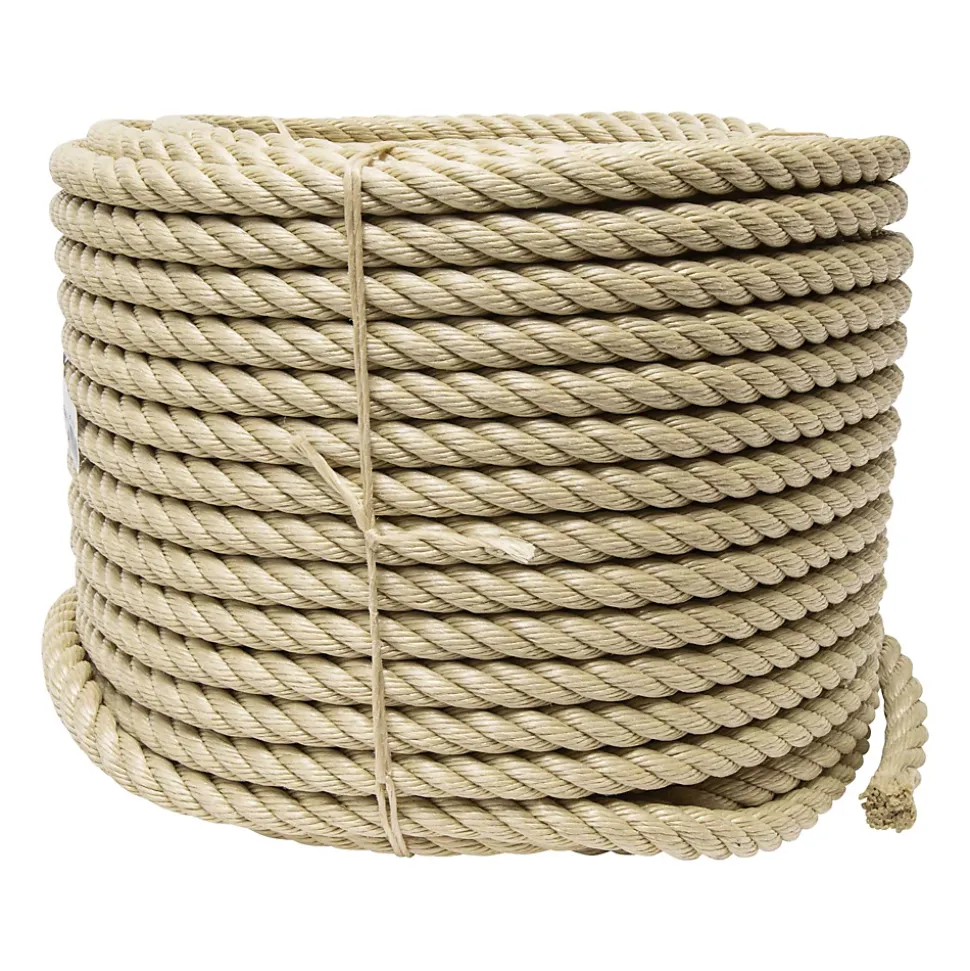 Corde beige polypropylène 50m, Diamètre18mm