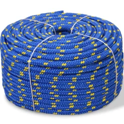 Corde de bateau Polypropylène 8 mm 100 m Bleu