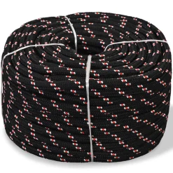 Corde de bateau Polypropylène 8 mm 100 m Noir