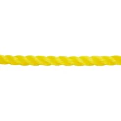 Corde torsadée en polypropylène jaune DIALL ø8 mm, 50 m