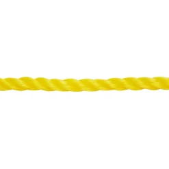 Corde torsadée en polypropylène jaune DIALL ø8 mm, 25 m
