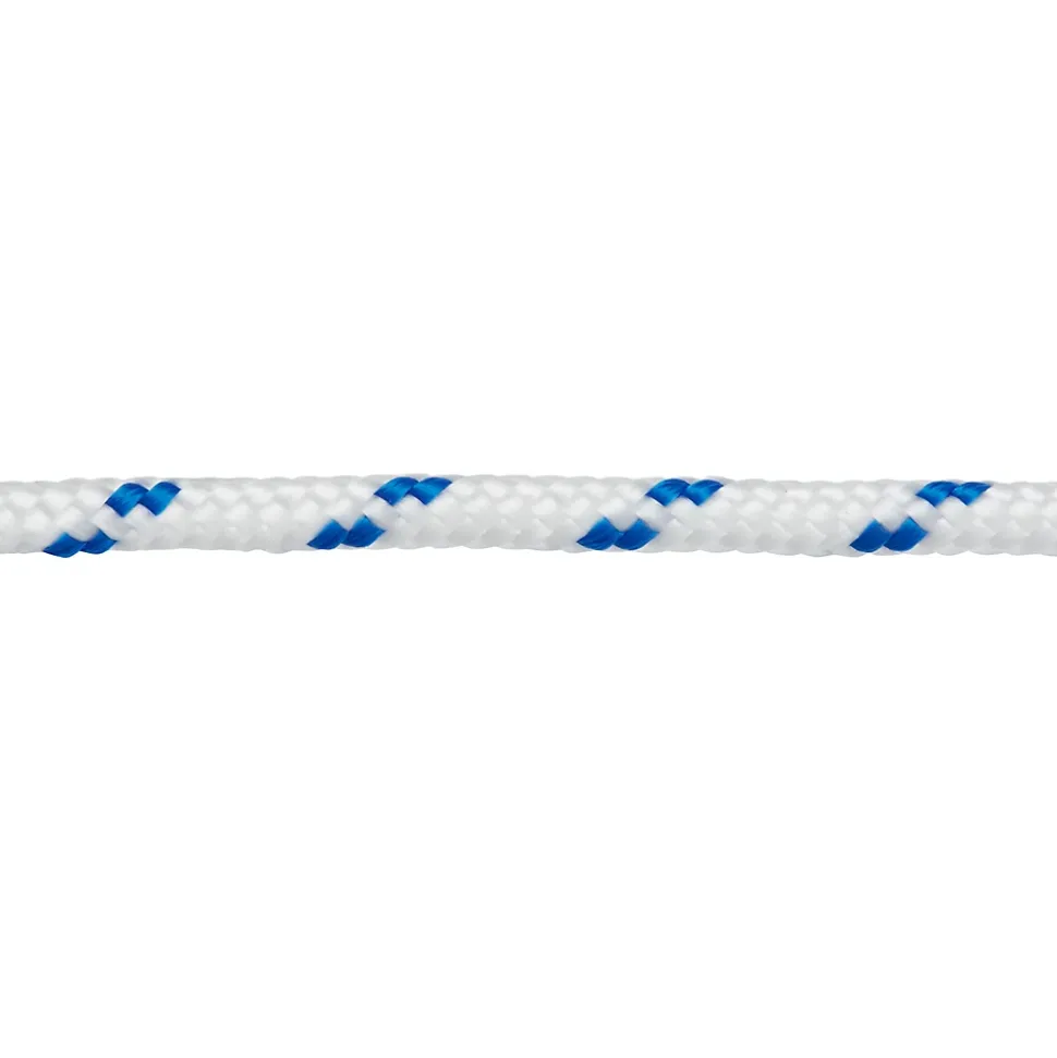 Corde torsadée en polypropylène blanche et bleue Diall ø5mm, 20 m