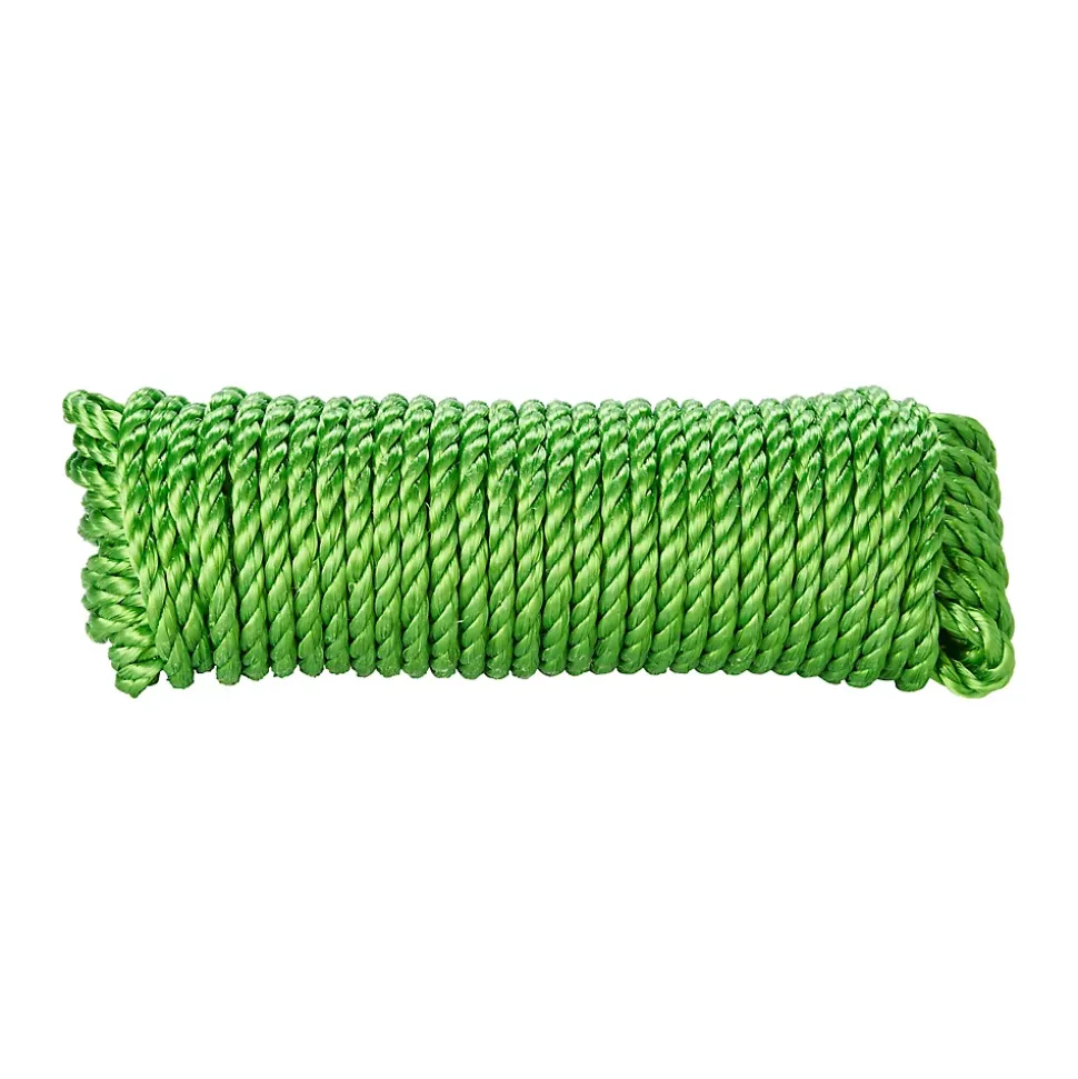 Corde torsadée en polypropylène rouge ø 6 mm, 20 m