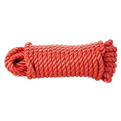 Corde torsadée en polypropylène rouge DIALL ø14 mm, 15 m