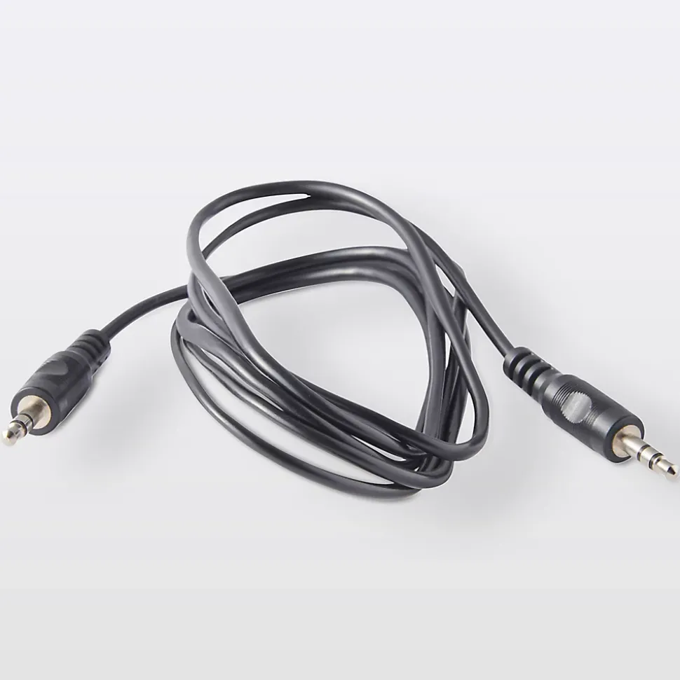 Cordon audio Jack 3.5 Mâle / Mâle noir Blyss Or, 1.5 m