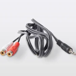 Cordon audio Jack 2RCA Femelle / Mâle noir Blyss, 1.5 m