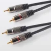 Cordon audio 2RCA Mâle / Mâle Blyss Or, 3 m