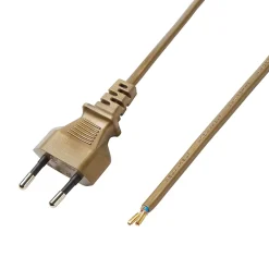 Cordon de lampe avec interrupteur or Diall 2m