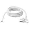 Cordon de rechange pour appareil avec mise à la terre Diall 16A H05VVF 3G1.5mm² 3m blanc