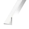 Cornière égale aluminium laqué blanc 15 x 15 mm, 1 m