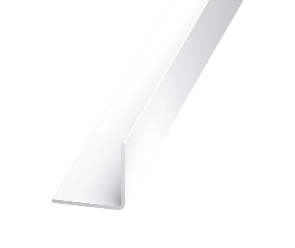 Cornière égale PVC blanc 7 x 7 mm, 1 m