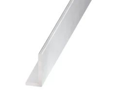 Cornière inégale alu anodisé incolore 15 x 10 mm, 2 m