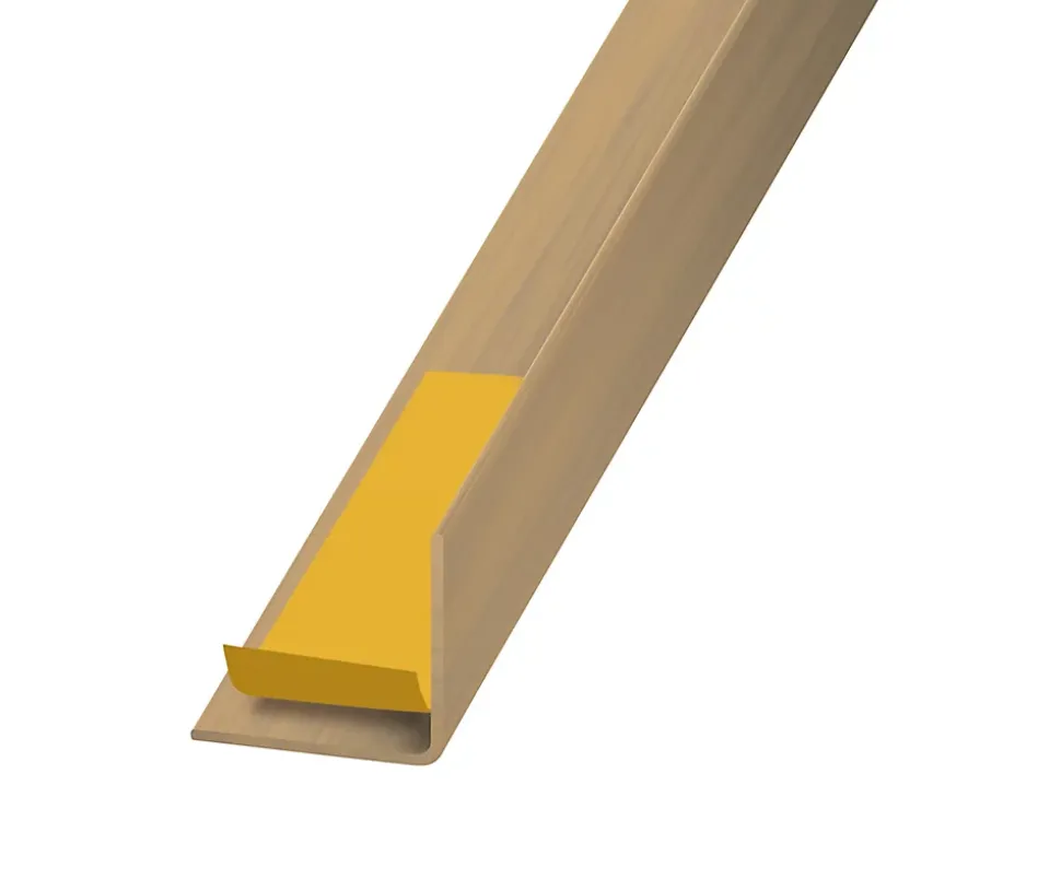 Cornière PVC chêne auto-adhésive 20 x 20 mm, 1.30 m