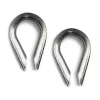 2 cosse-coeur en Inox ø 8 mm Acier inoxydable