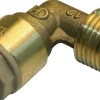Coude 92 mâle à visser - Mâle : 15x21 Tube cuivre diam : ext. : 14
