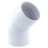 Coude pvc femelle femelle Fitt blanc 45° ø40 mm