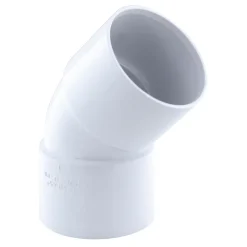 Coude pvc femelle femelle Fitt blanc 45° ø40 mm