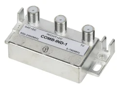 Coupleur / découpleur TV 2 entrées UHF/SAT - Fiche F
