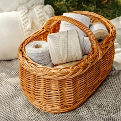 Creative Deco 3mm x 300m Corde Macramé Fil de Coton Beige - +/- 0,5 mm Épaisseur - Ficelle de 12 Plis - Cordelette Naturel