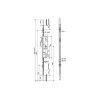 Crémone barillet axe 28mm longueur 1780mm ajustable haut et bas - FERCO - G-24452-18-L-1