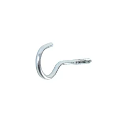 Crochet rond à visser en acier zingué 35x19 mm - 250 pièces