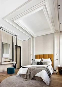 C390 STEPS Corniche plafond pour éclairage indirect et cache tringle à rideaux Orac Decor - 6x10x200cm (h x p x L) - A l'unité