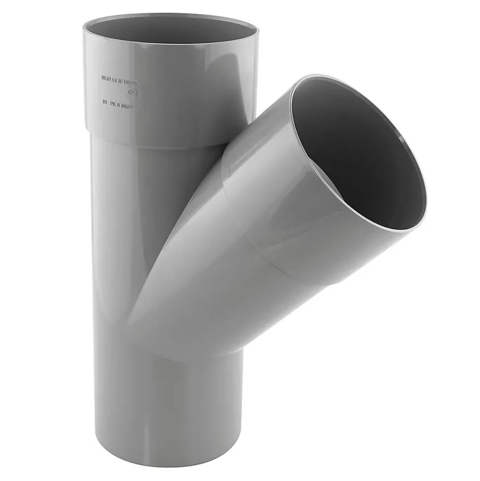 Culotte simple 45° mâle femelle ø 100 Fitt