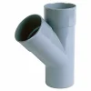 Culotte simple 45° mâle femelle ø80 mm Fitt