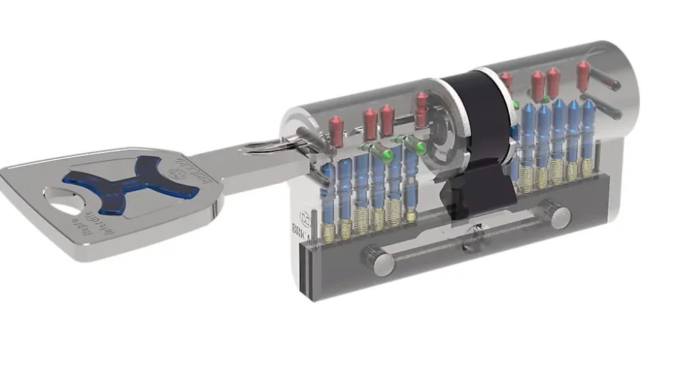 Cylindre débrayable Bricard mistral à 2 entrées 30x40 mm avec clés