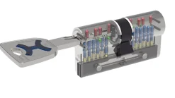 Cylindre débrayable Bricard mistral 2 entrées 30x30 mm